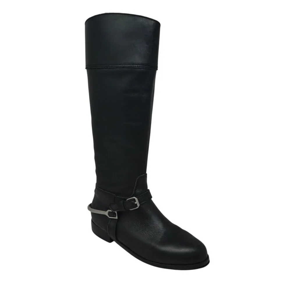 Pour La Victoire Marne Black Leather Harness‎ Riding Equestrian Boots